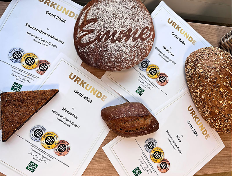DLG Auszeichnung - Bäckerei Büsch 2024