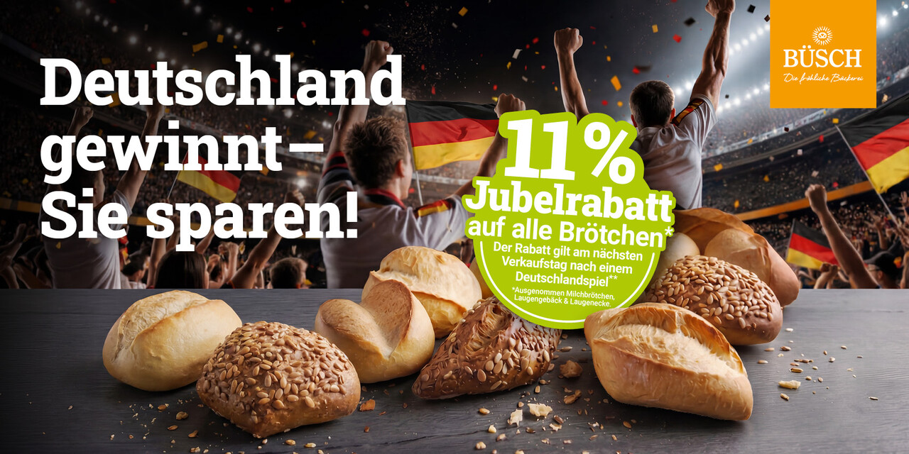 Jubelrabatt der Bäckerei Büsch