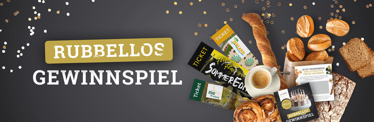 Rubbellos Gewinnspiel Bäckerei Büsch