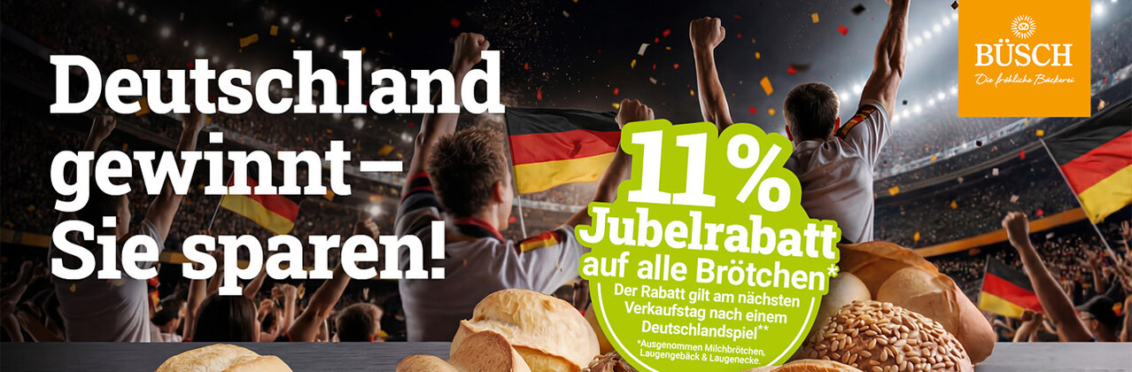 Jubelrabatt der Bäckerei Büsch Jubelrabatt der Bäckerei Büsch