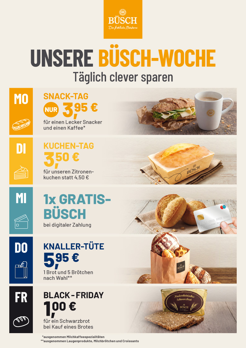 Tagesangebote Bäckerei Büsch